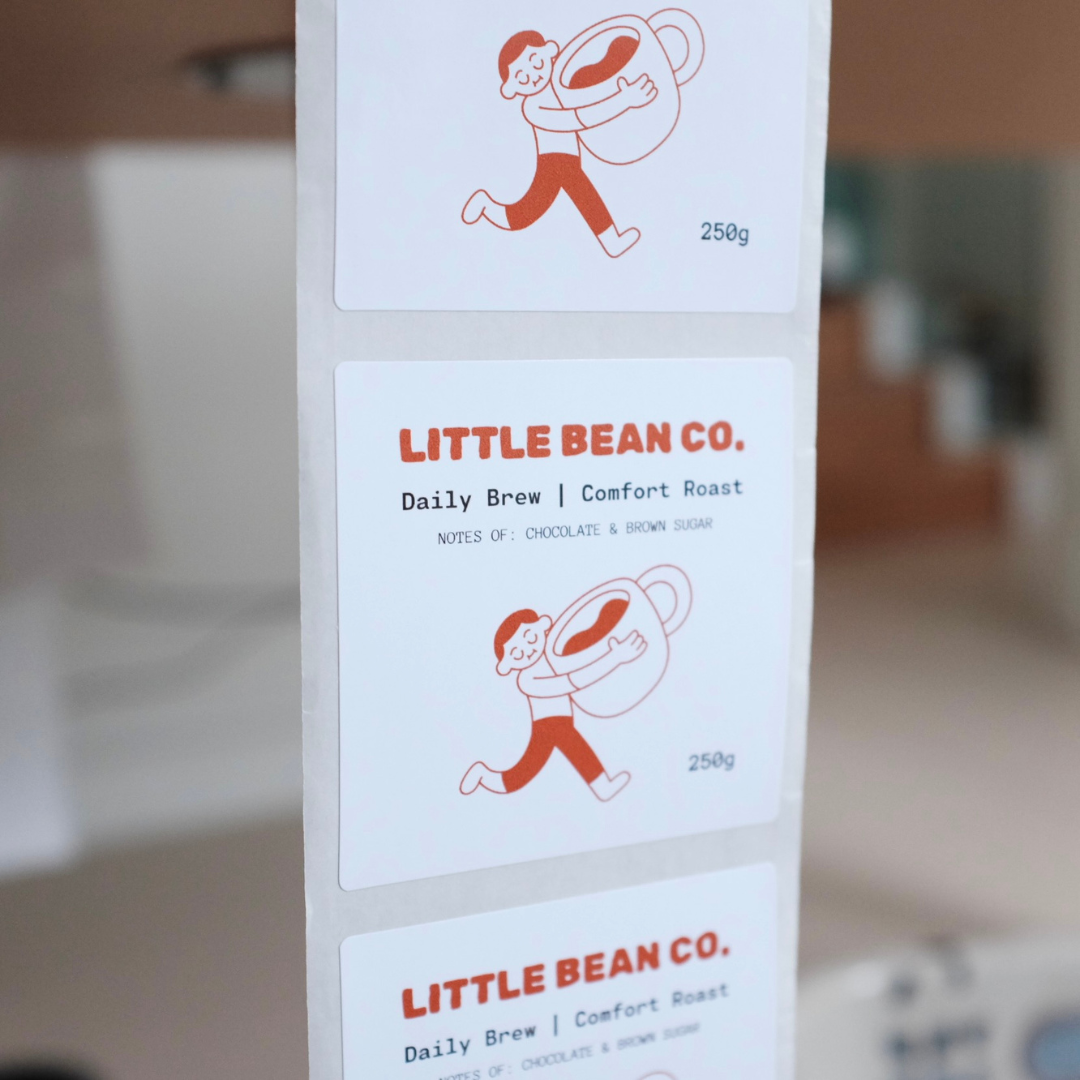 Glossy Paper Roll Labels – Square