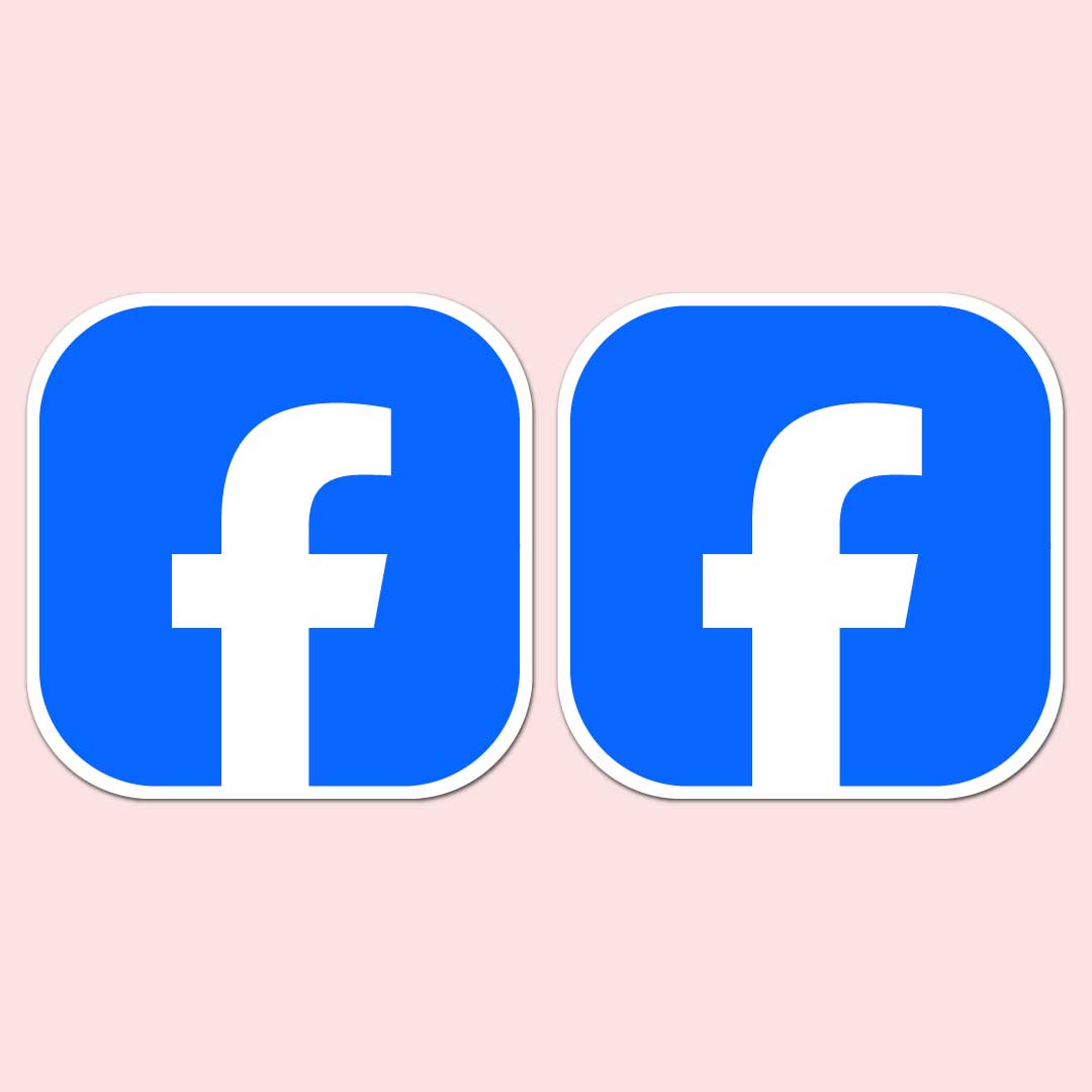 Facebook Shop Window Decal x2