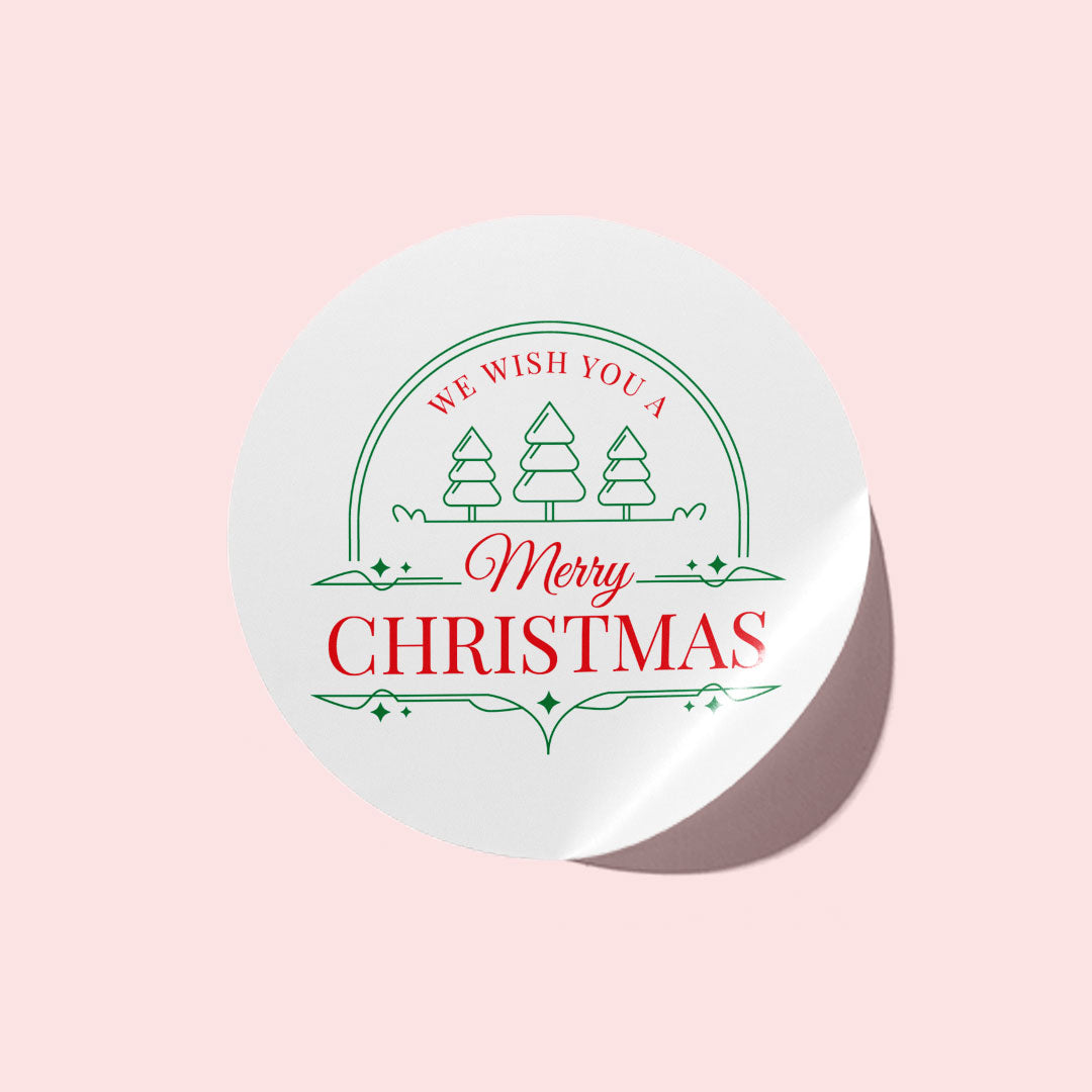 Vintage Merry Christmas Stickers