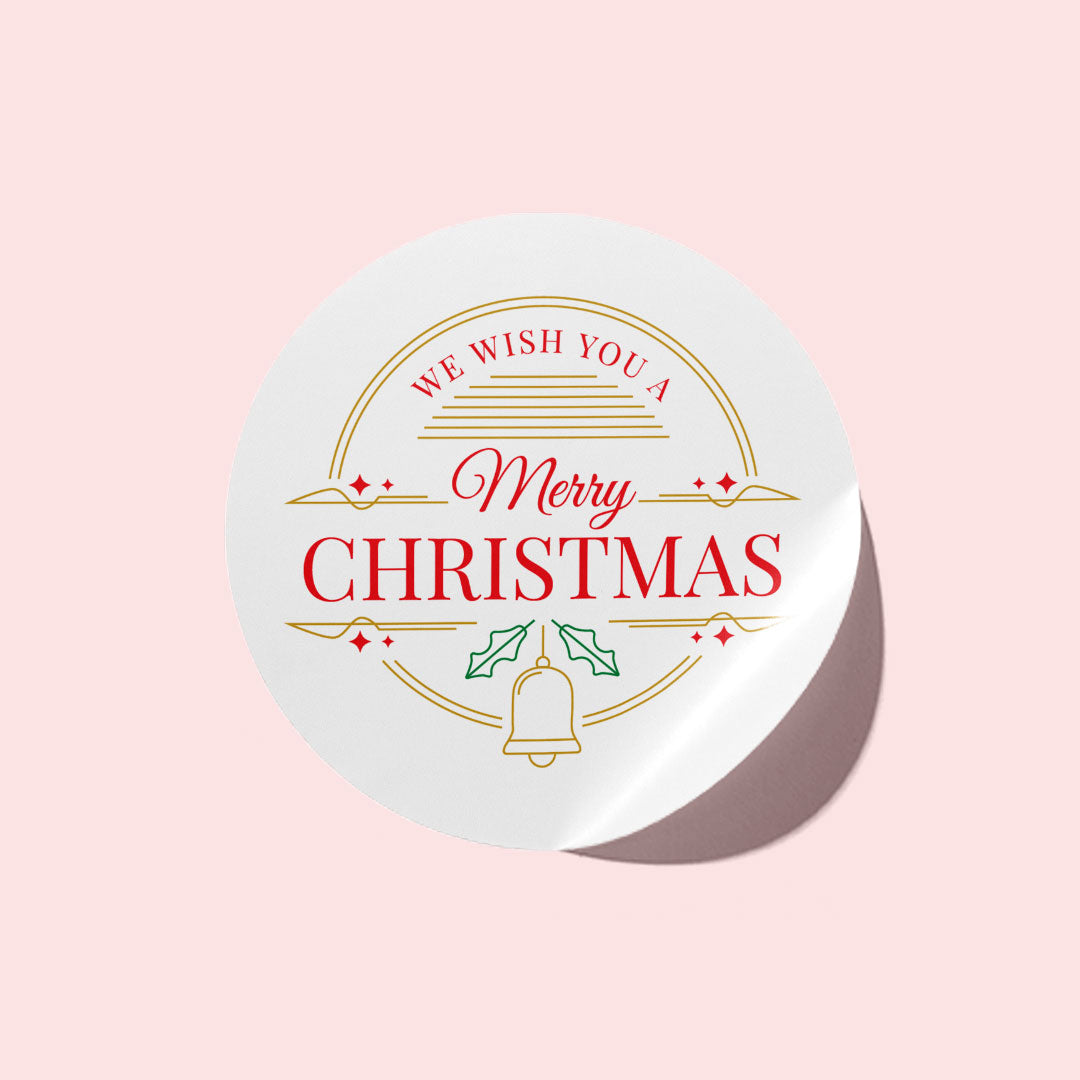 Vintage Merry Christmas Stickers