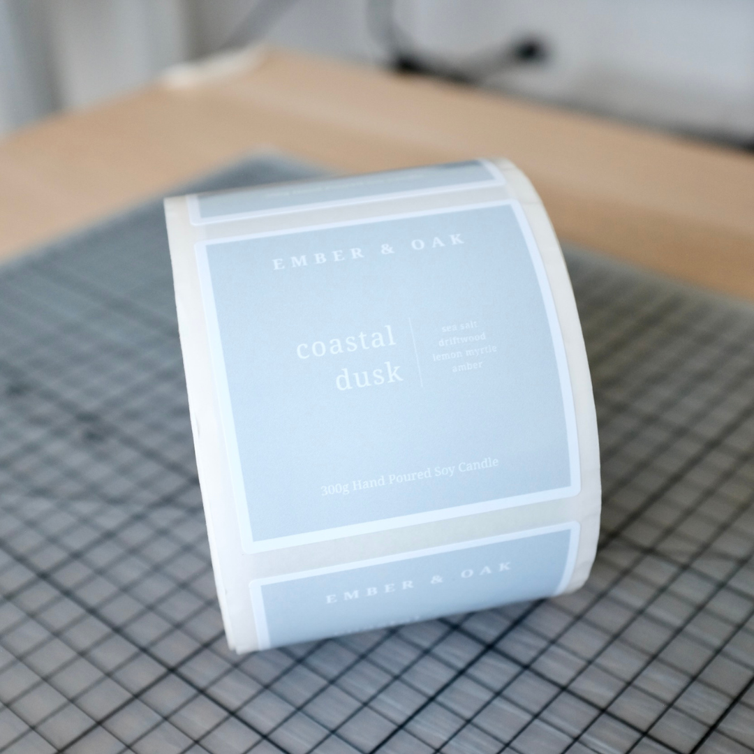 Glossy Paper Roll Labels – Square