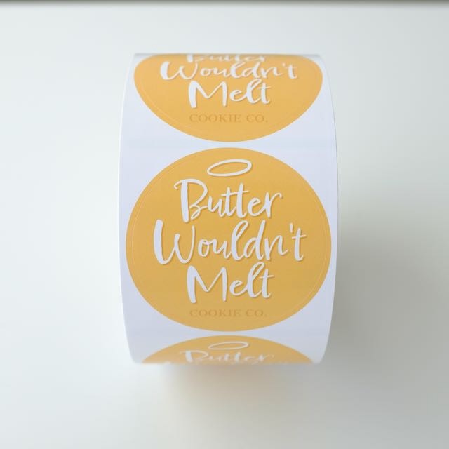 Glossy Paper Roll Labels – Circle
