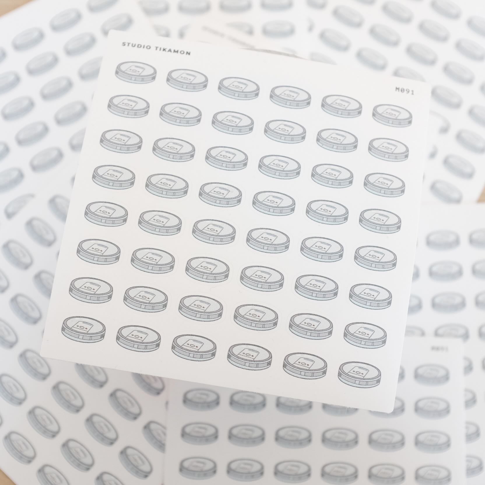 Robot Vacuum Planner Stickers