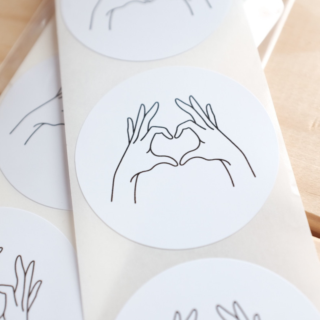 Glossy Paper Roll Labels – Circle