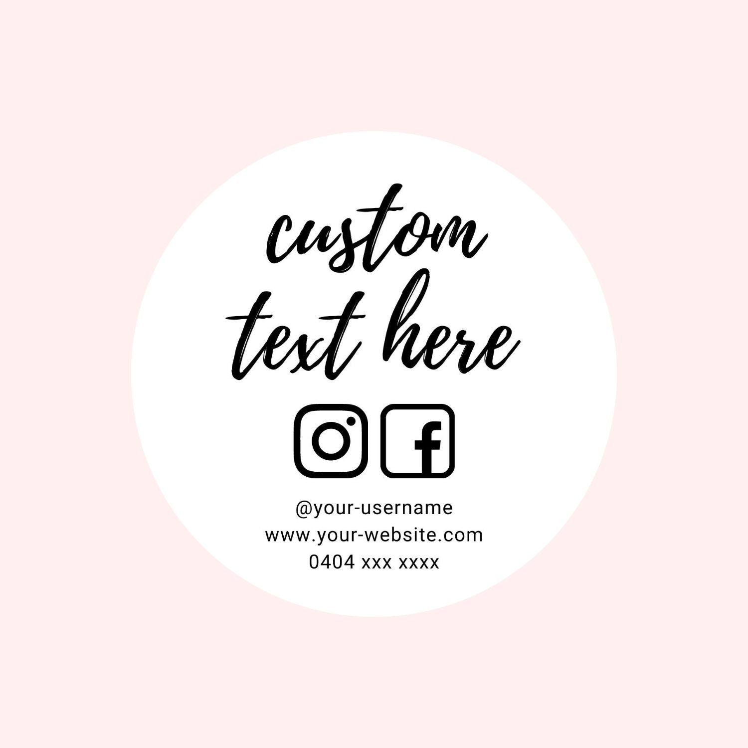 Social Media Custom Stickers