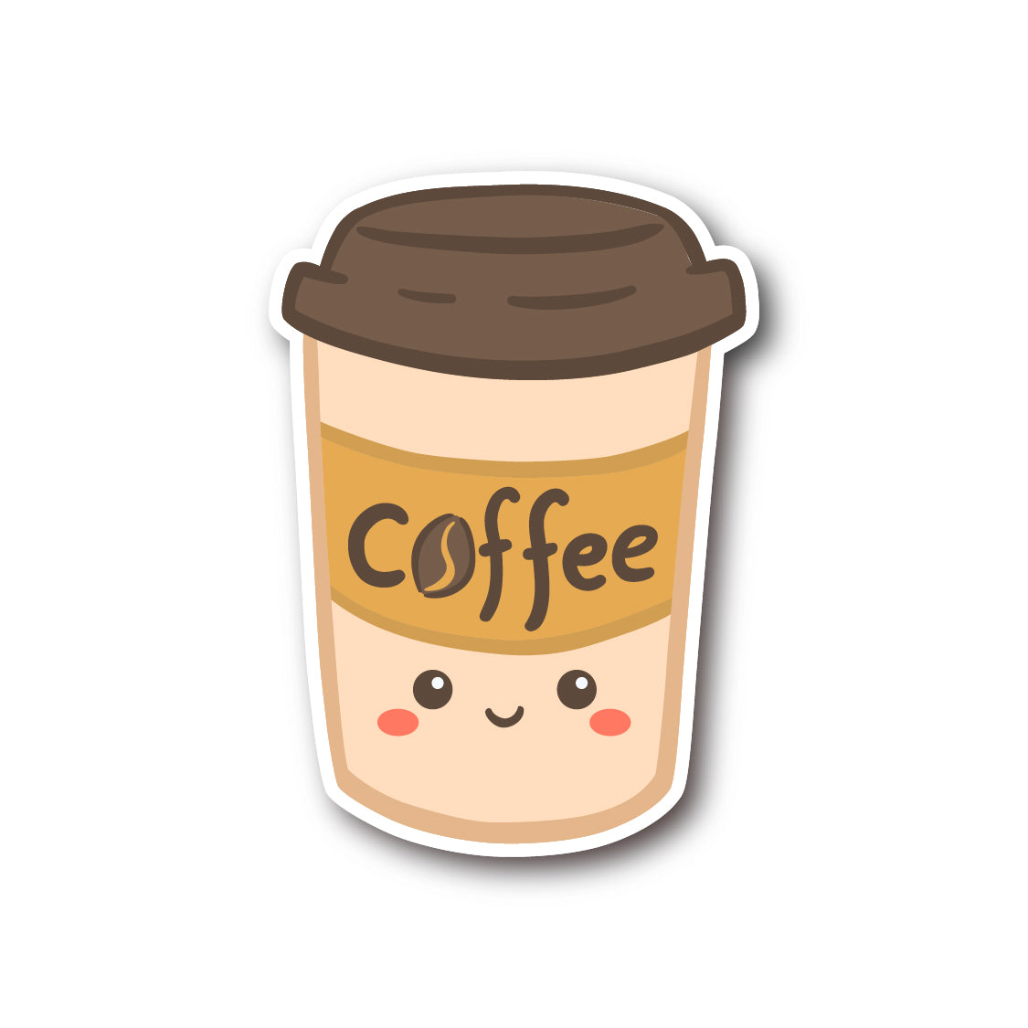 coffee cup sticker