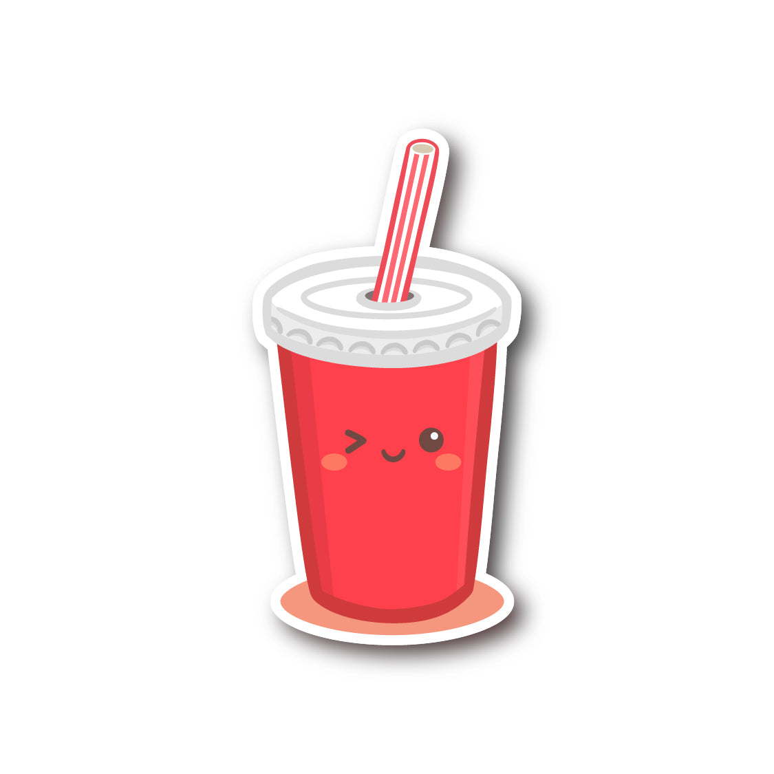 kawaii soft drink sticker