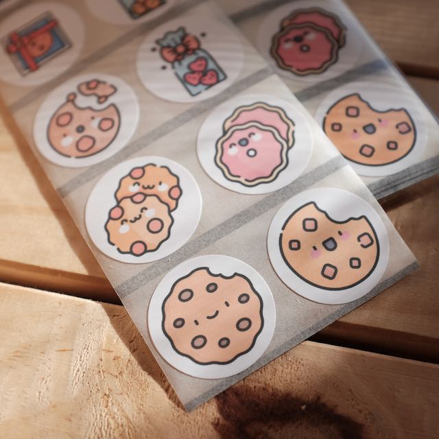 Baking Packaging Stickers 25mm