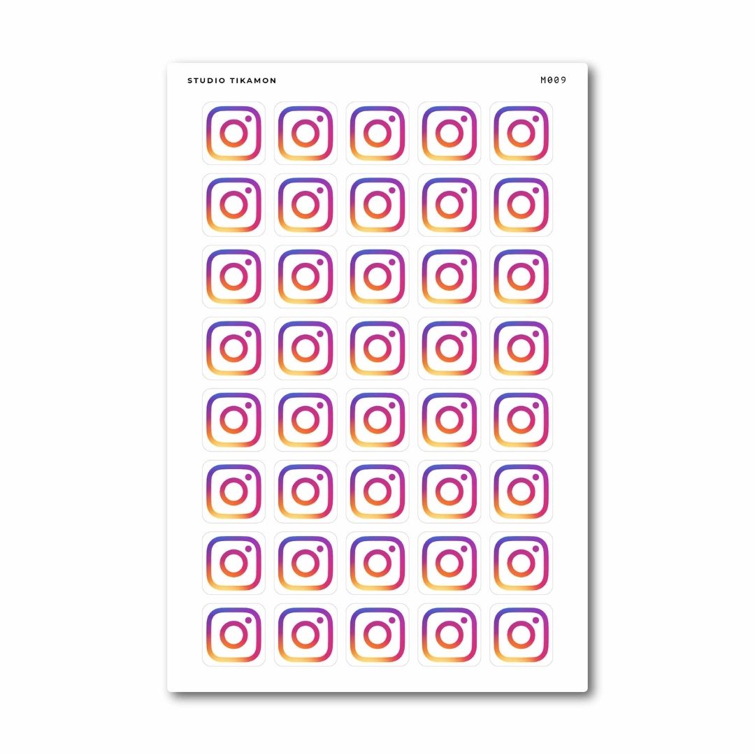 instagram icon planner stickers