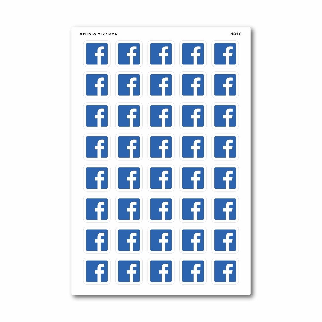 facebook icon planner stickers