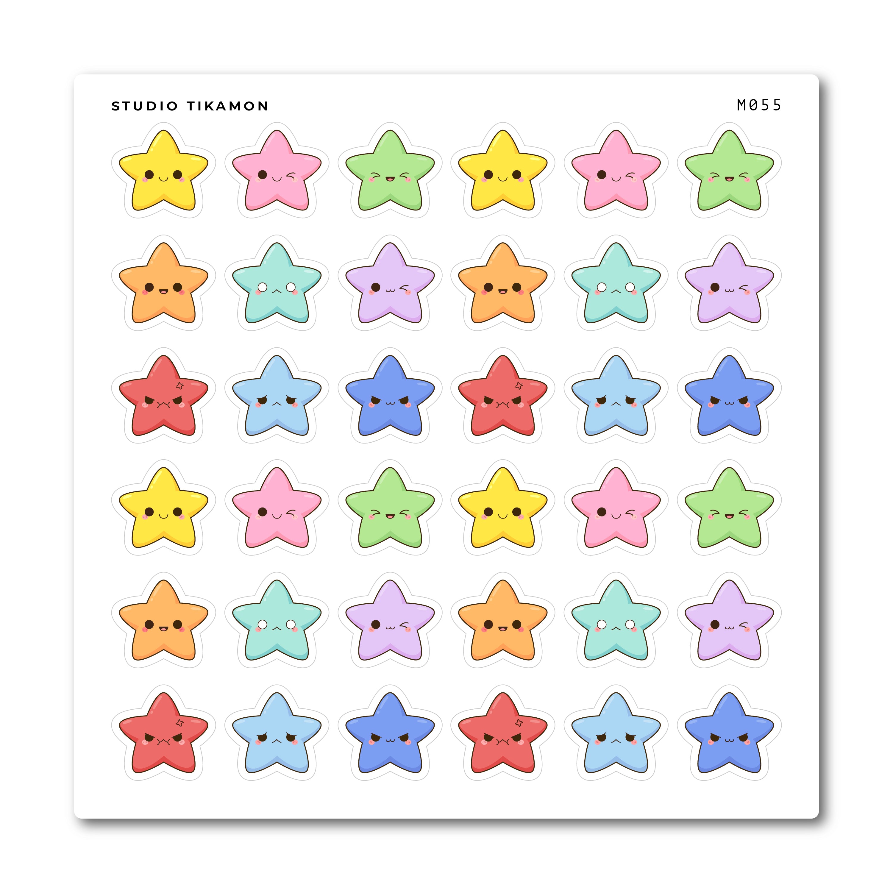 cute star stickers